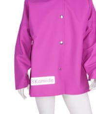 3Kamido Dětská bunda do deště, růžový, nepromokavá a větruodolná, vhodná pro dětské brodící kalhoty 86 - 146 EU, 128