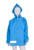 Dětská bunda do deště světle modrá, nepromokavá a větruodolná, vhodná pro dětské brodící kalhoty 86 - 158 EU, 110