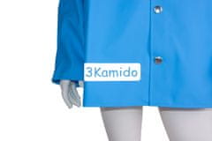3Kamido Dětská bunda do deště světle modrá, nepromokavá a větruodolná, vhodná pro dětské brodící kalhoty 86 - 158 EU, 98