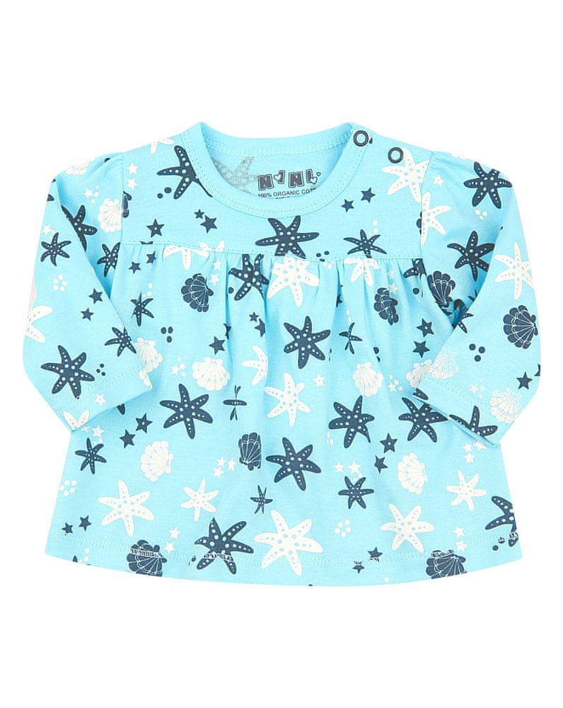 Nini dívčí tričko z organické bavlny ABN-2487 56 modrá