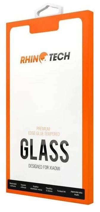 RhinoTech 2 Tvrzené ochranné 2,5D sklo pro Xiaomi Redmi Note 9 Pro/Note 9S (Full Glue), černá RTX076
