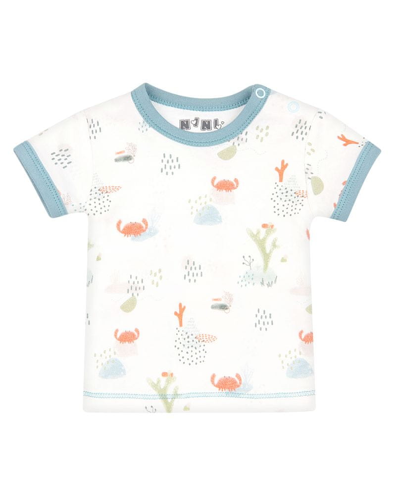 Nini chlapecké tričko z organické bavlny ABN-2397 74 smetanová