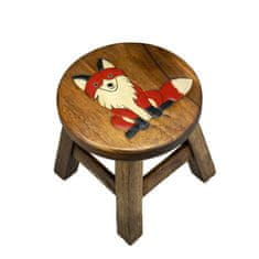 Dřevěná stolička - LIŠKA