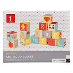 Petit collage Dřevěné kostky ABC