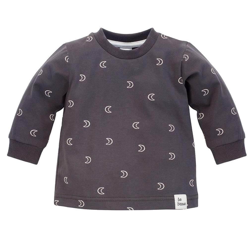 PINOKIO dětské tričko Dreamer 1-02-2101-410L-GD 74 tmavě šedá
