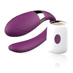 Boss Series Párový vibrátor V-Vibe Purple na dálkové ovládání, USB nabíjecí, 7 režimů