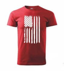 STRIKER Tričko vlajka USA Barva: Červená, Velikost: XL