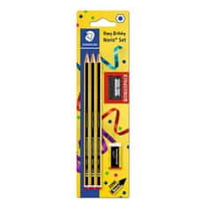 Staedtler Grafitové tužky "Noris", HB 3ks, ořezávátko, pryž, šestihranné, 120 SBK3P1