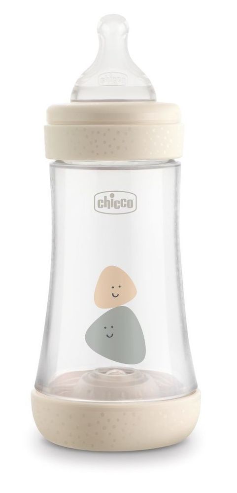 Chicco Láhev kojenecká Perfect 5 silikon, 240 ml neutral
