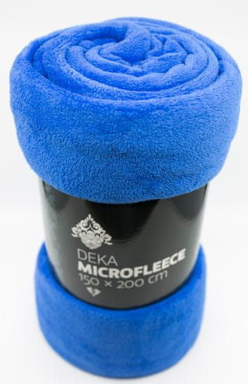 QUENTIN Deka mikrofleece 150x200 cm modrá