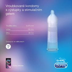 Pasante Durex Intense (3ks), dráždivé kondomy s gelem Desirex