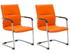BHM Germany Konferenční židle Seattle (SET 2 ks), oranžová
