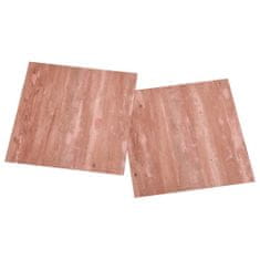 Greatstore Samolepicí podlahové desky 20 ks PVC 1,86 m2 červené