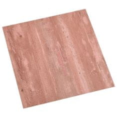 Greatstore Samolepicí podlahové desky 20 ks PVC 1,86 m2 červené
