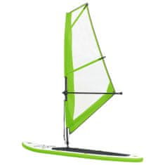 shumee Nafukovací SUP paddleboard s plachtou zeleno-bílý