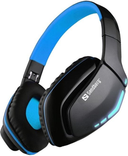 Levně Sandberg Bluetooth Headset Blue Storm s mikrofonem