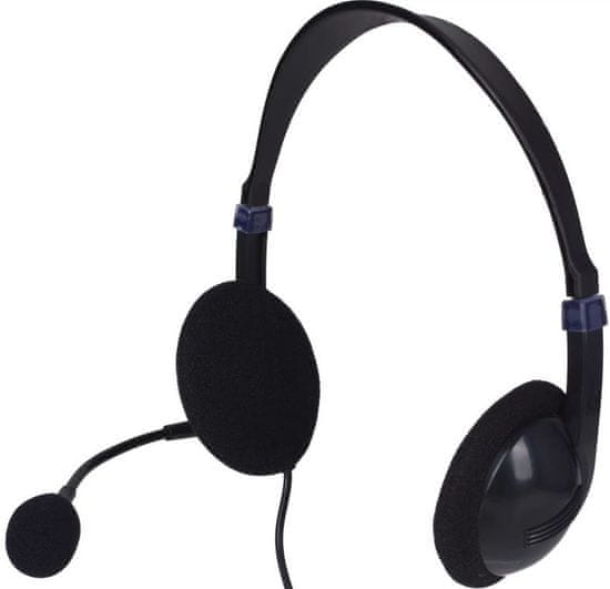 Sandberg SAVER USB headset s mikrofonem, černá - zánovní