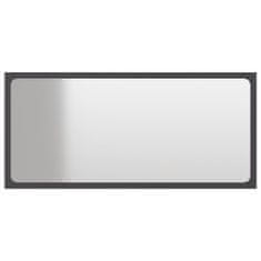 Vidaxl Koupelnové zrcadlo šedé 80 x 1,5 x 37 cm dřevotříska