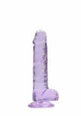 Shots Toys Shots REALROCK Realistic Dildo with Balls Purple 17 cm