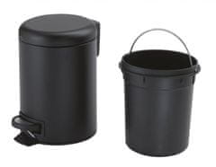 Gedy Potty odpadkový koš 3l, soft close, černá mat (320914)