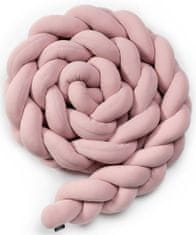 Pletený mantinel 360 cm pink