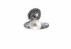 Stříbrný prsten s pravou perlou tanečnice