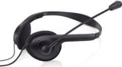 Sandberg BULK USB headset s mikrofonem, černá - rozbaleno