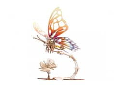UGEARS 3D mechanické puzzle Motýl s květinou 168 ks
