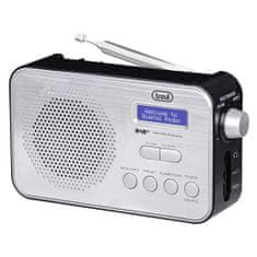 Trevi Rádio , DAB 7F92 R BK, přenosné, DAB+, FM, displej Dot Matrix, alarm, dobíjecí lithiová baterie