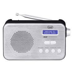 Trevi Rádio , DAB 7F92 R BK, přenosné, DAB+, FM, displej Dot Matrix, alarm, dobíjecí lithiová baterie
