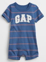Gap Baby overal Logo stripe shorty one-piece 3-6M
