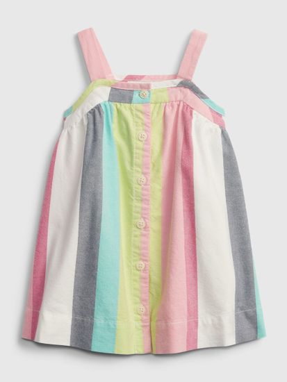 Gap Baby šaty stripe button dress