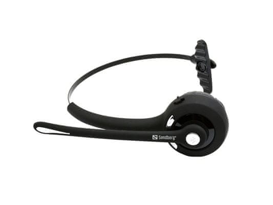 moderní bezdrátová Bluetooth 5.0 sluchátka sandberg bluetooth office headset 180mah baterie výdrž 14 h na nabití pohodlná dosah až 10 m výborná pro online hovory mono provedení super zvuk výkonný měnič