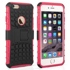 Caseflex plastové pouzdro Kickstand Combo na iPhone 6/6s, ružové