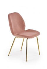 ATAN Jídelní židle K381 - růžová/zlatá