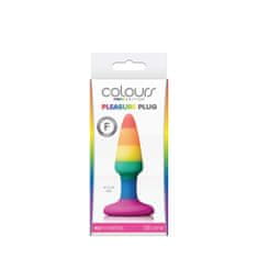 NS Novelties Duhový anální kolíček NS Toys Colours Pride Edition Pleasure Plug Mini Rainbow 8 x 2 cm