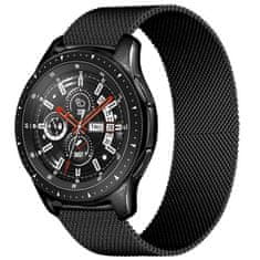 4wrist Milánský tah pro Samsung Galaxy Watch - Black 20 mm