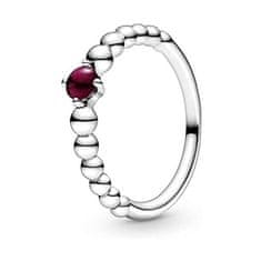 Pandora Stříbrný prsten pro ženy narozené v lednu 198867C08 (Obvod 50 mm)