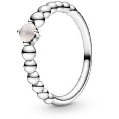 Pandora Stříbrný prsten pro ženy narozené v červnu 198867C06 (Obvod 50 mm)
