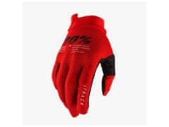 100% rukavice iTRACK, 100% - USA (červená) (Velikost: M) 10015-003