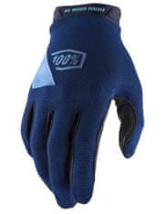 100% rukavice RIDECAMP, 100% (modrá) (Velikost: S) 10018-015