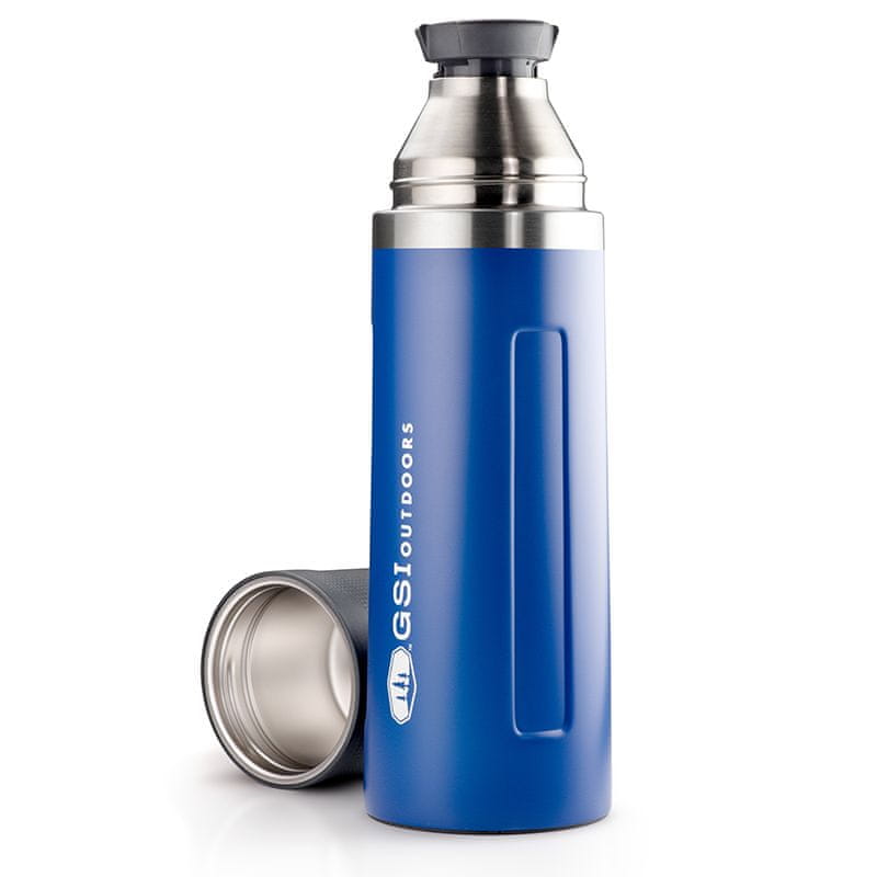 Gsi Glacier Stainless Vacuum Bottle; 1l; blue