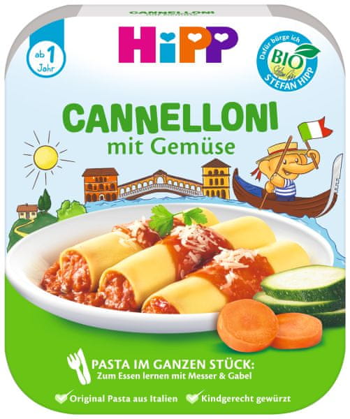 HiPP BIO Cannelloni se zeleninou od uk. 1. roku, 6 x 250 g