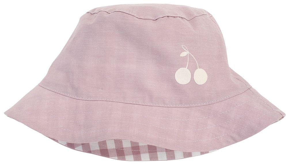 PINOKIO dívčí oboustranný klobouk Sweet Cherry 1-02-2102-049B-RO 98/104 růžová