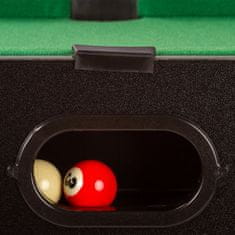 Greatstore Mini kulečník pool s příslušenstvím 51 x 31 x 10 cm - černý