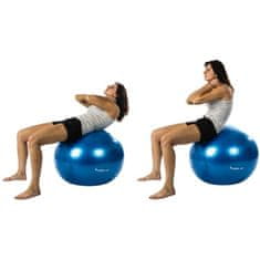 Greatstore MOVIT Gymnastický míč s nožní pumpou, 75 cm, modrý