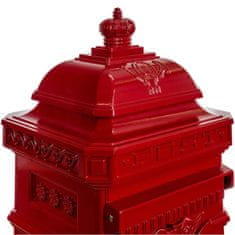 shumee Poštovní schránka starožitná antik - červená