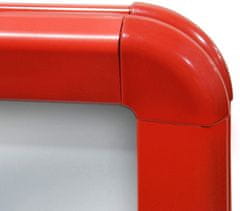 Greatstore Reklamní stojan, červený, 635 x 1150 x 350 mm