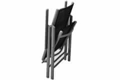 shumee Zahradní balkónový set židle a stůl - černé