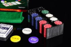 Greatstore Pokerový set - žetony 200ks v plechové dóze